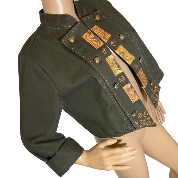 VINTAGE A.C. CLOTHING CROP JACKET  SZ M - Picture 4 of 15